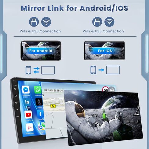 [HIFI] راديو سيارة لـ Nissan Murano 2008 2009 2010 2011 2012 2014 2014 Carplay اللاسلكي المدمج/Android Auto ، 2 + 64g 9 بوصة شاشة تعمل باللمس مع GPS WiFi + AHD كاميرا احتياطية in Saudi Arabia