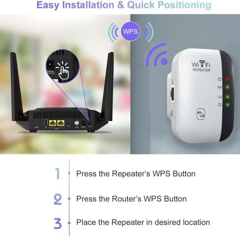 مكثف إشارة WiFi Extender ، الداعم للمنزل يصل إلى 4000 قدم مربع والعديد من الأجهزة ، مكرر WiFi ، مكرر الإنترنت اللاسلكي ، مكبر للصوت البعيد مع منفذ Ethernet ، إعداد زر واحد (أبيض) in Saudi Arabia