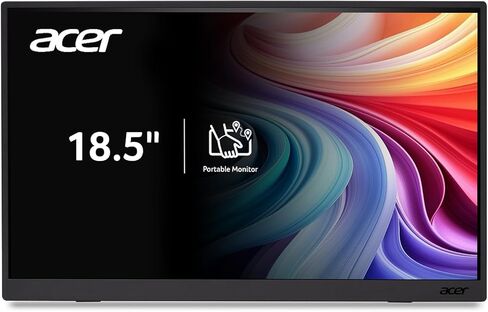 Acer Portable Monitor | 18.5" FHD IPS | Adaptive-Sync Support (FreeSync Compatible) | Slim Design | External Monitor for Laptop PC/Mac | 100Hz | 2 x USB 3.1 Type-C Port & HDMI 1.4 | PM191Q Ebmiuux in Saudi Arabia