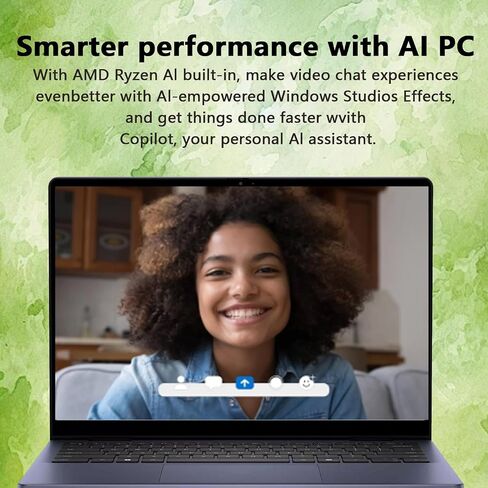 Dell Inspiron 14 2-in-1 Business Business Laptop-AMD Ryzen 5 8640HS (Beats Intel I7-1255U) ، 14 "IPS LED FHD Display ، Backlit KB ، Photeprint ، Win 11 Pro ، WiFi6 ، for Business & Students (32GB RAM DDR5 ، 1TB SSD) in Saudi Arabia