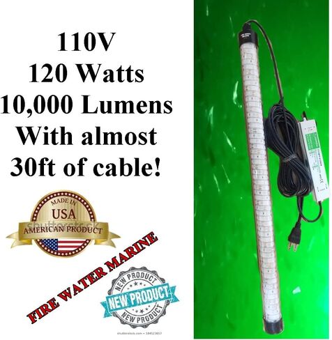 110V MAXX Ultra 25 "120W ضوء الصيد الغاطس مع تقنية Z.I.P in Kuwait