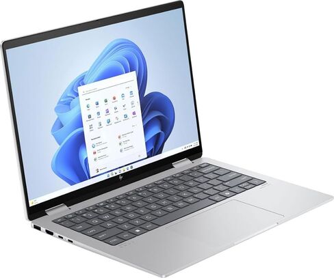 كمبيوتر محمول HP Envy x360 2 في 1 Copilot AI PC مقاس 14 بوصة WUXGA Touch AMD Zen 4 6-core Ryzen 5 8640HS (Beats i7-1255u) ذاكرة الوصول العشوائي 16 جيجابايت و512 جيجابايت SSD بإضاءة خلفية USB-C وكاميرا خصوصية IR 5 ميجابكسل بولي شحن سريع Win11 مع ICP ملحق in Kuwait