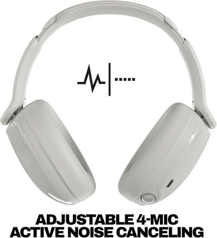 Skullcandy Hesh 540 ANC Wireless Over-Ear Bluetooth Headphones with THX Spatial Audio, Active Noise Cancelling, Personalized Sound, Up to 65 Hours Battery, Microphone for iPhone Android - True Black in Saudi Arabia