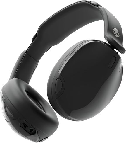 Skullcandy Hesh 540 ANC Wireless Over-Ear Bluetooth Headphones with THX Spatial Audio, Active Noise Cancelling, Personalized Sound, Up to 65 Hours Battery, Microphone for iPhone Android - True Black in Saudi Arabia