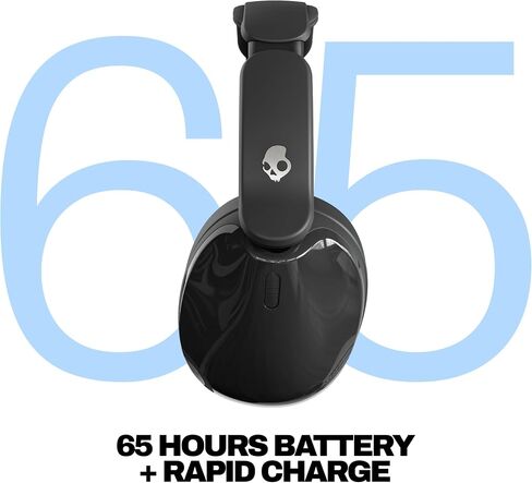 Skullcandy Hesh 540 ANC Wireless Over-Ear Bluetooth Headphones with THX Spatial Audio, Active Noise Cancelling, Personalized Sound, Up to 65 Hours Battery, Microphone for iPhone Android - True Black in Saudi Arabia