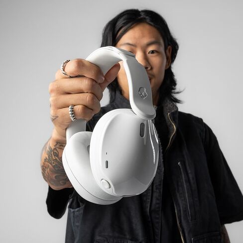 Skullcandy Hesh 540 ANC Wireless Over-Ear Bluetooth Headphones With THX Spatial Audio, Active Noise Cancelling, Personalized Sound, Up To 65 Hours Battery, Microphone For iPhone Android - True Black in Kuwait
