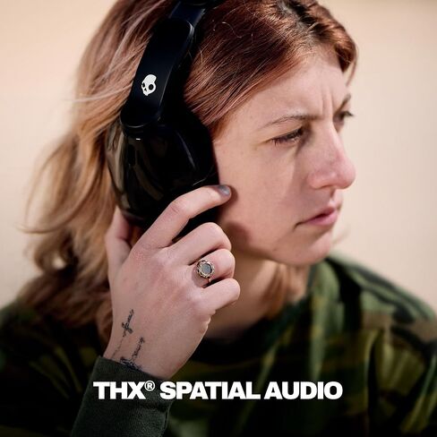 Skullcandy Hesh 540 ANC Wireless Over-Ear Bluetooth Headphones with THX Spatial Audio, Active Noise Cancelling, Personalized Sound, Up to 65 Hours Battery, Microphone for iPhone Android - True Black in Saudi Arabia