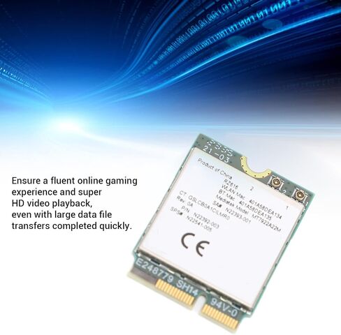 RZ616 MT7922A22M M.2 WIFI6E WIRELESS CARD ADAPTER ، 5374MBPS BAND 5.2 للاتصالات المستقرة ، مع واجهة M.2 للفوز 10 11 و in Kuwait