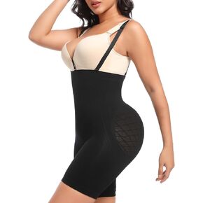 Removable Straps Bodysuit Body Shaper Tummy Control Butt Lifter Thigh Slimmer Fajas Colombiana Shapewear for Women