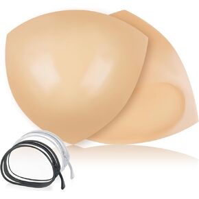 Double-Sided Sticky Bra Inserts, Invisible Lift Self Adhesive Boob Pads Push up Breast Pads Reusable Washable