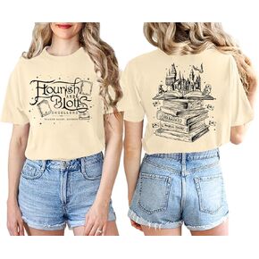 Flourish and Blotts Shirt Magical Book Tshirt Clothes Magic Wizard Castle Outfit Costume
