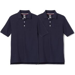 French Toast Boys 2-Pack Short Sleeve Pique Polo Shirt School Uniform