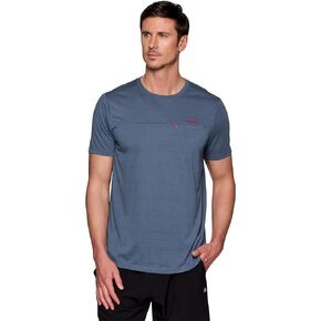 Avalanche Men's Zipper Pocket T-Shirt Lightweight Short Sleeve Hiking Tee Crewneck T-Shirt for Workouts, Hikes, Casual Wear