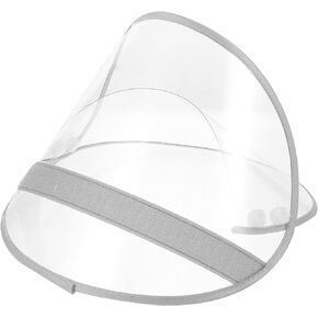 Rain Bonnet, Waterproof Rain Bonnet Hat Clear Plastic Rain Hats Netting for Men/Wom with Visor Face Masks Rain Coat for Women Waterproof Poncho Raincoat Accessory Shield for Rain Hat Shield