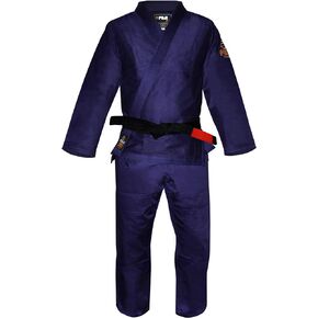 FUJI Kids All-Around Brazilian Style Jiu Jitsu Uniform with C0-Sized White Belt