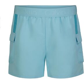 Calvin Klein Girls' Performance Running Shorts, Quick-Drying Mesh, Elastic Waistband & Pull-on Style in Kuwait