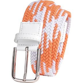 Elastic Golf Belts for Men Womens Causal Stretch Elastic Woven Belt 1.37" Wide