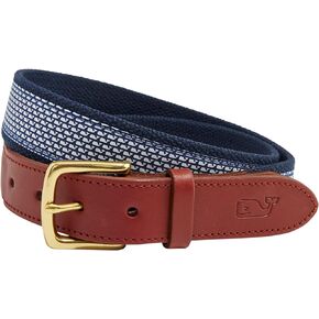 vineyard vines Men's Micro Whale Classic Canvas Club Belt