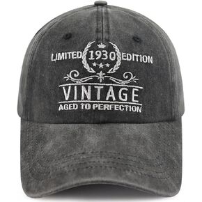 Limited Edition 1930 1931 1932 1933 1934 1935 1936 1937 1938 1939 Hat for Men Women, Funny Birthday Baseball Cap