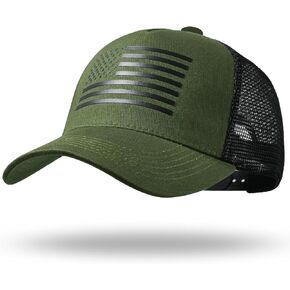 قبعة سائق الشاحنة ذات العلم الأمريكي مقاس XXL كبيرة الحجم، قبعة Snapback، قبعة بيسبول قابلة للتعديل للرجال والنساء، قبعة شمس شبكية قابلة للتنفس