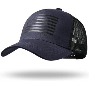 Oversize XXL American Flag Trucker Hat Snapback Hat, Adjustable Baseball Cap for Men Women, Breathable Mesh Sun Hat