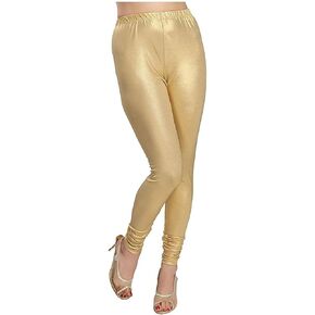 DREAM & DZIRE Women's Viscose Light Gold Solid Leggings for All Plus Size and Small Size