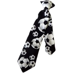 ربطة عنق بمشبك لكرة القدم للأولاد من باركيه - أسود - ربطة عنق بمقاس واحد in Kuwait