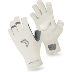 Unisex UV Protective Fingerless Gloves UPF 50+ Sun Glove for Outdoor Fishing Cycling Driving Kayaking