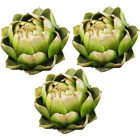 Fake Artificial Artichoke Vegetables Faux Plastic Artichoke Wedding Party Table Home Plastic Flower Decoration(3pcs)