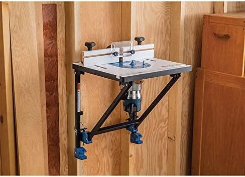 Compact Router Insert Plate Kit for Convertible Benchtop Router Table - Easy Router Access Woodworking Tools w/Pre-Drilled Holes - Compact Tool Kit Fits Porter Cable, Bosch, Dewalt, & More in Kuwait
