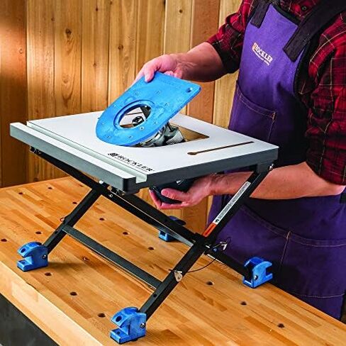 Compact Router Insert Plate Kit for Convertible Benchtop Router Table - Easy Router Access Woodworking Tools w/Pre-Drilled Holes - Compact Tool Kit Fits Porter Cable, Bosch, Dewalt, & More in Kuwait