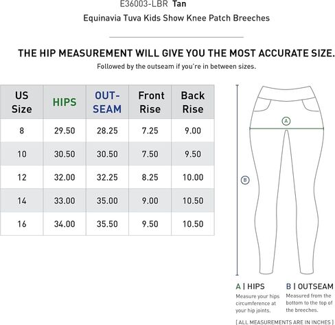 Equinavia Tuva Kids Mid Rise Traditional Knee Patch Show Breeches in Saudi Arabia