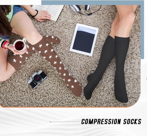 8 pairs Compression Socks for Men & Women Circulation-Best Support for Nurses, Running, Hiking, Recovery in Saudi Arabia