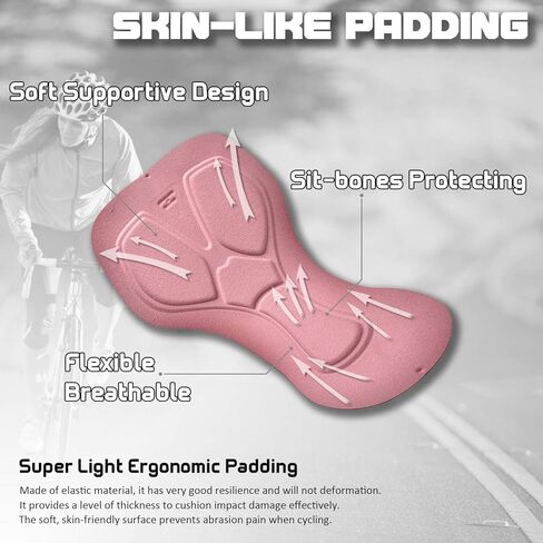 Padded Bike Shorts Women Cycling Underwear Bicycle Biking Biker Short with 4D Padding Super Lightweight Breathable in Kuwait