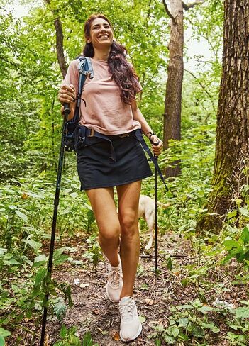 تنانير نسائية من Willit، تنانير كاجوال للجولف بعامل حماية من الأشعة فوق البنفسجية 50+، جيوب سريعة الجفاف بسحاب، للتنزه في الهواء الطلق in Kuwait