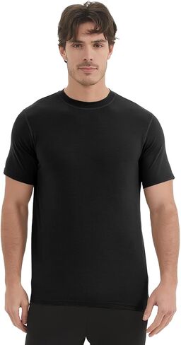 تي شيرت رجالي من صوف ميرينو من METARINO بأكمام قصيرة تي شيرت رياضي خفيف الوزن بطبقة أساسية للجري والتمرين in Kuwait