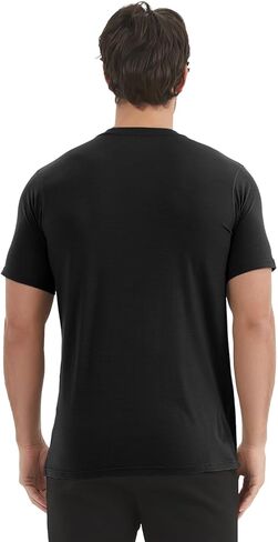 تي شيرت رجالي من صوف ميرينو من METARINO بأكمام قصيرة تي شيرت رياضي خفيف الوزن بطبقة أساسية للجري والتمرين in Kuwait