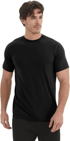 تي شيرت رجالي من صوف ميرينو من METARINO بأكمام قصيرة تي شيرت رياضي خفيف الوزن بطبقة أساسية للجري والتمرين in Kuwait