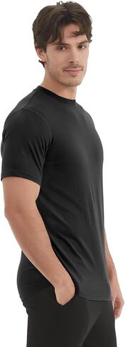 تي شيرت رجالي من صوف ميرينو من METARINO بأكمام قصيرة تي شيرت رياضي خفيف الوزن بطبقة أساسية للجري والتمرين in Kuwait