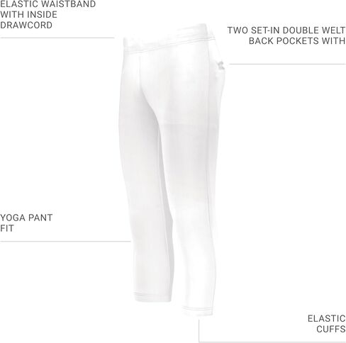 Russell Athletic Women's Flexstretch Softball Pant-Belt Loop Design, Pockets Included for Ultimate Comfort and Style in Saudi Arabia