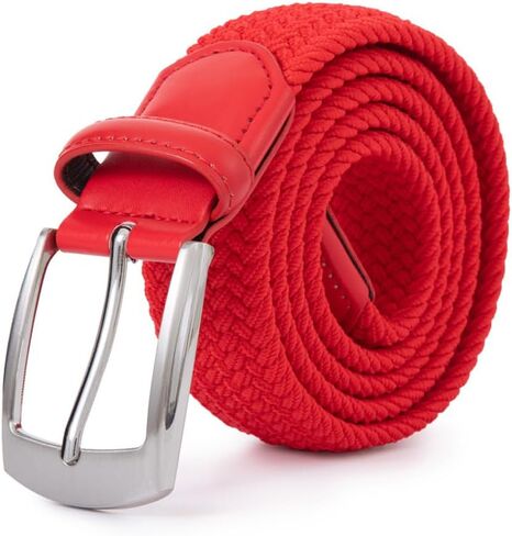 Woven Elastic Braided Belts Womens Stretch Belt Limitless Adjust Multicolored Golf Belts for Man 1 3/8 Fashion Casual in Saudi Arabia