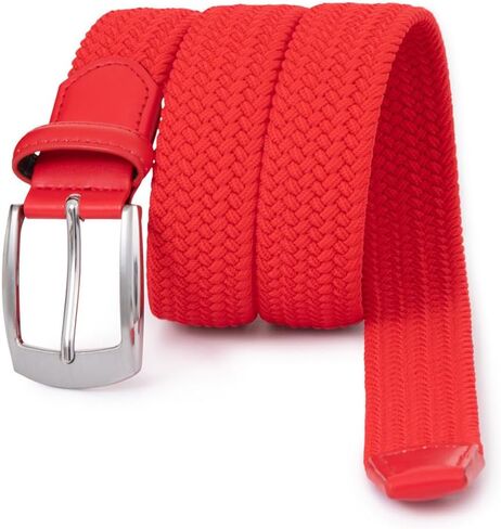 Woven Elastic Braided Belts Womens Stretch Belt Limitless Adjust Multicolored Golf Belts for Man 1 3/8 Fashion Casual in Saudi Arabia