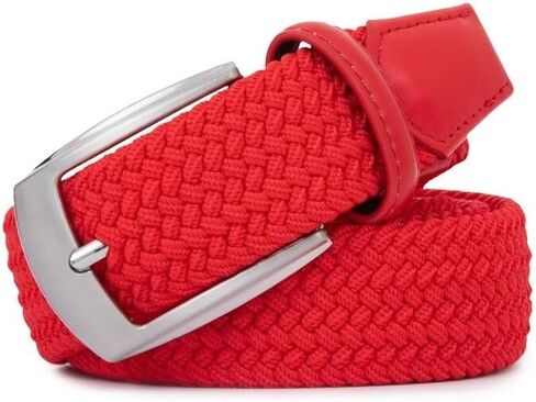 Woven Elastic Braided Belts Womens Stretch Belt Limitless Adjust Multicolored Golf Belts for Man 1 3/8 Fashion Casual in Saudi Arabia