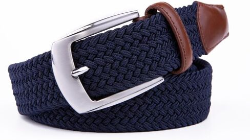 Woven Elastic Braided Belts Womens Stretch Belt Limitless Adjust Multicolored Golf Belts for Man 1 3/8 Fashion Casual in Saudi Arabia
