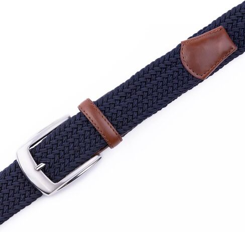 Woven Elastic Braided Belts Womens Stretch Belt Limitless Adjust Multicolored Golf Belts for Man 1 3/8 Fashion Casual in Saudi Arabia