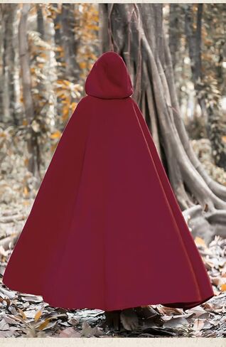 Baoqiya Women's Wool Blend Capes Hooded Cloak Outwear Poncho Warm Autumn and Winter Coat in Saudi Arabia