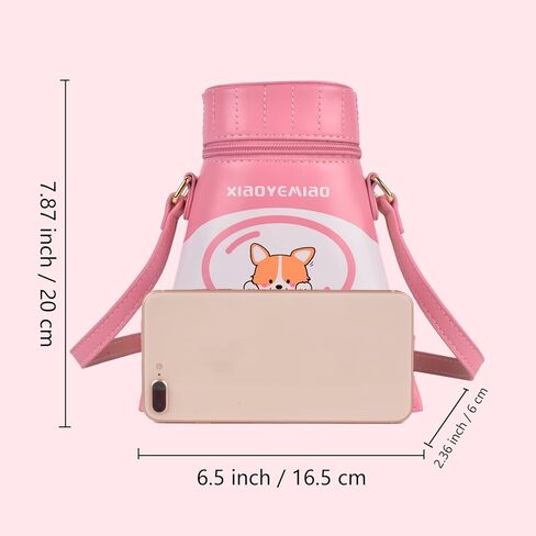 محفظة QZUnique لمعجون الأسنان للفتيات والأطفال، حقيبة كتف من البولي يوريثان للنساء، حقيبة يد لطيفة مع حزام قابل للتعديل in Kuwait