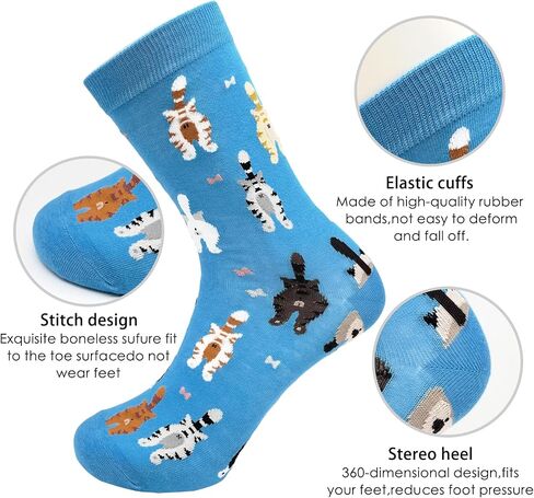 Women's Cute Funny Novelty Casual Cotton Crew Socks For Men Women Gifts in Saudi Arabia