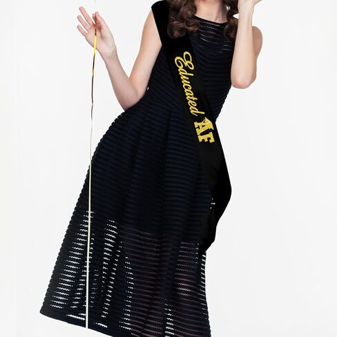 Black Thank You for All You do Satin Sash with Gold Glitter Letters - Congratulations Graduates Background Be Thankful to The Teacher Doctor Staff Party Sash - Employee Appreciation Decor in Kuwait