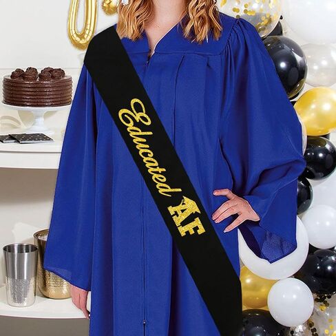 Black Thank You for All You do Satin Sash with Gold Glitter Letters - Congratulations Graduates Background Be Thankful to The Teacher Doctor Staff Party Sash - Employee Appreciation Decor in Kuwait
